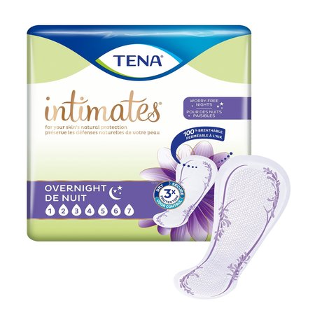 Tena TENA Intimates Overnight Female Incontinent Pad Overnight 16" L, PK 28 54282